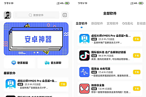 最新软件下载库APP源码 前端+头脑整套 对接易支付