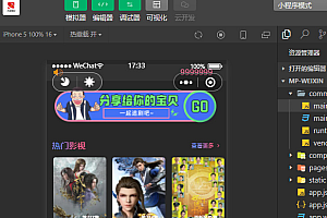新版UI界面影视小程序亲测无问题带详细搭建教程