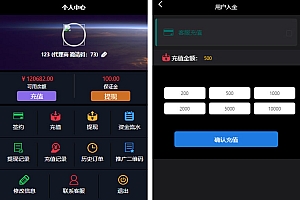 全新重构跳动K线微盘系统/UI版微盘/学习盘完整源码