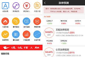 专业级通信达股票系统源码 股票+金融+新股申购