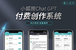 小狐狸Chat GPT ai 创作系统3.1.2版本源码无授权版本