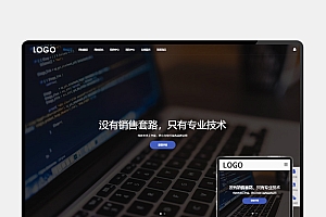 (H5自适应) PbootCMS网络科技类网站模板 – SEO优化建站公司源码下载