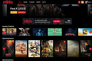 国际版视频直播门户PHP网站源码开心版(电视节目、电影、体育、视频流、电视直播)