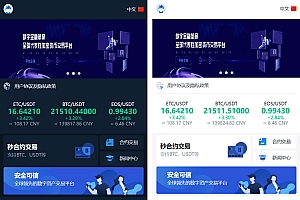 多语言交易所系统/币币交易/秒合约交易所/PC端VUE