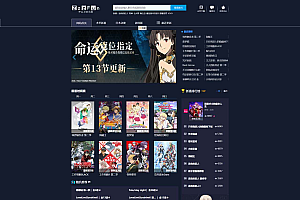 苹果cms仿ZzzFun动漫视频站PC模板