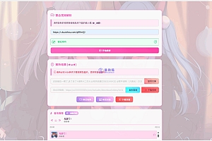 全新二次元短视频解析系统带卡密验证