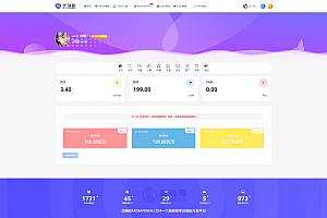 RIPRO主题美化-会员中心全宽梦幻动态美化