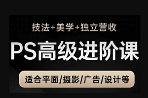 PS高级后期进阶课(技法+美学+独立营收),适合平面摄影广告设计等