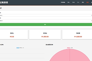公司收入支出记账系统/员工记账系统PHP源码开源