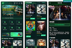 Flickiri Fun海外电影投资理财源码/前端html+后端PHP