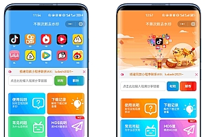 最新去水印小程序系统 前端+后端全套源码 多套模版 免授权