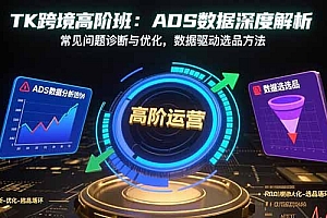TK跨境高阶班:ADS数据深度解析,常见问题诊断与优化,数据驱动选品方法